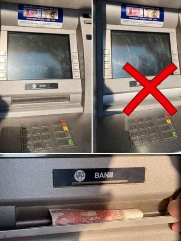 VIDEO // Doi ucraineni FURAU bani din bancomatele situate pe teritoriul R. Moldova: Circa 50 de bancomate „curățate” de peste 100 de mii de lei