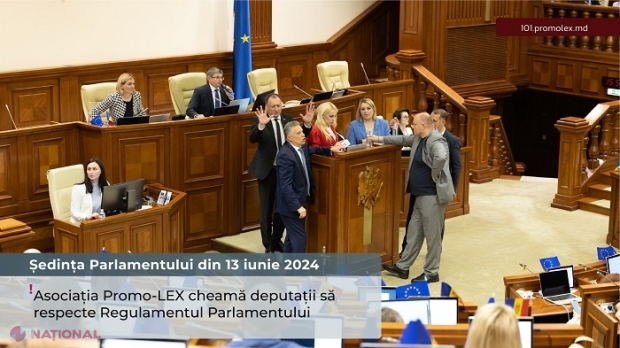 Deputații interziși la ședințele Parlamentului nu vor primi indemnizații și vor pierde câte 10% din salariu pentru fiecare ședință: „Promo-LEX” face apel la legislatorii sancționați să se conformeze deciziei și să execute benevol sancțiunile aplicate